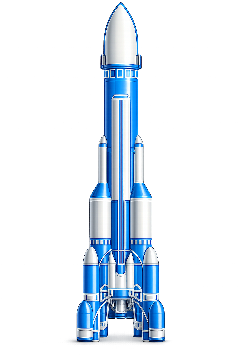 Rocket launching upward
